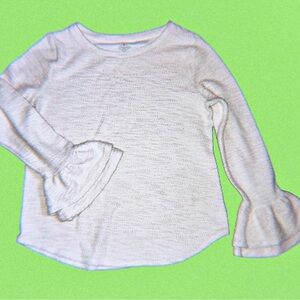 Pre-owned Women’s St. John’s Bay White Long-Sleeve Blouse (Size M)